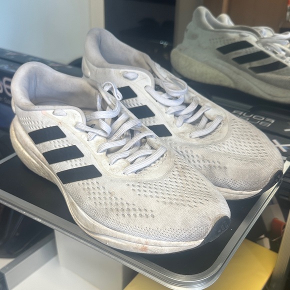 adidas Other - adidas White and Black Athletic Running Shoes